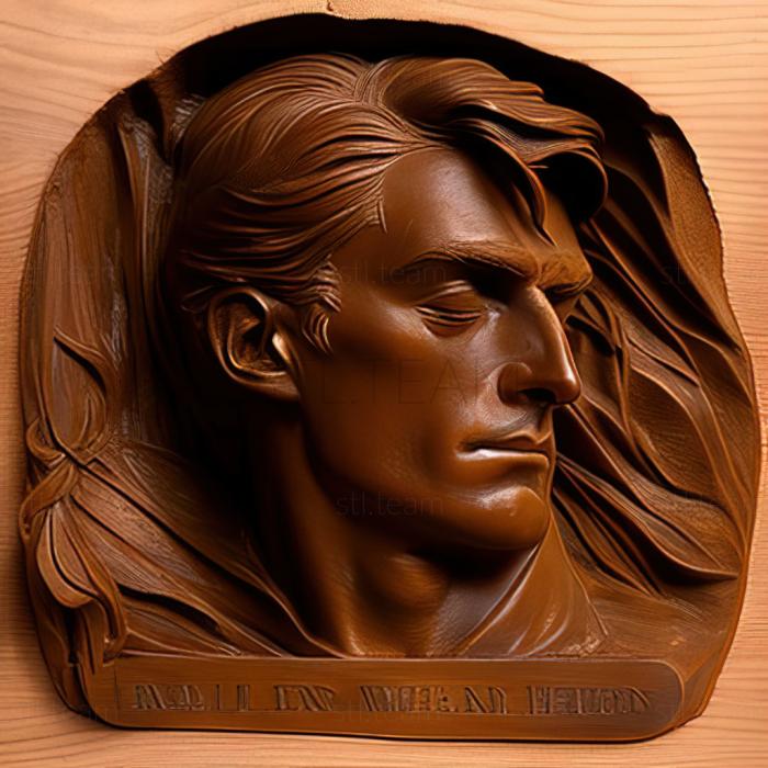 3D модель Джулиан Олден Вейр, американский художник (STL)